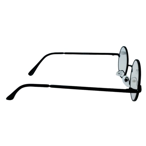 6022 | Black Small Rimless Clear Lens Glasses - Picture 3 of 5